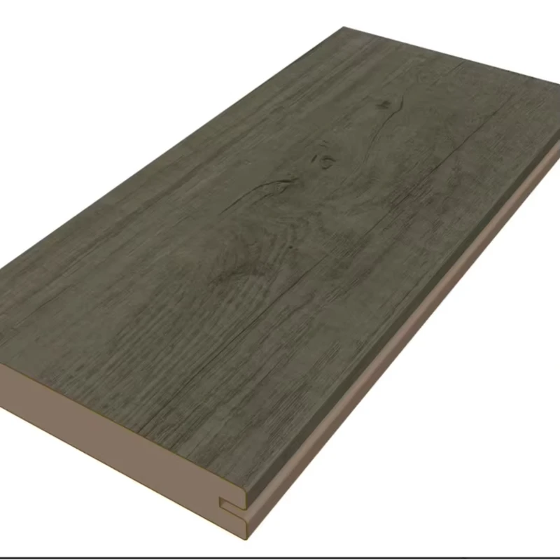 PVC Patio Substrate Coated Flooring Anti Slip Waterproof Click Modern Smooth Surface Decking Board for Garden Bathroom