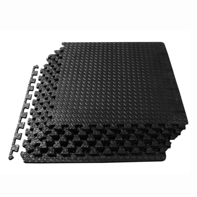 PVC Rubber Gym Mats High Density EPDM & SBR Anti Slip Indoor Fitness Exercise Protective Flooring