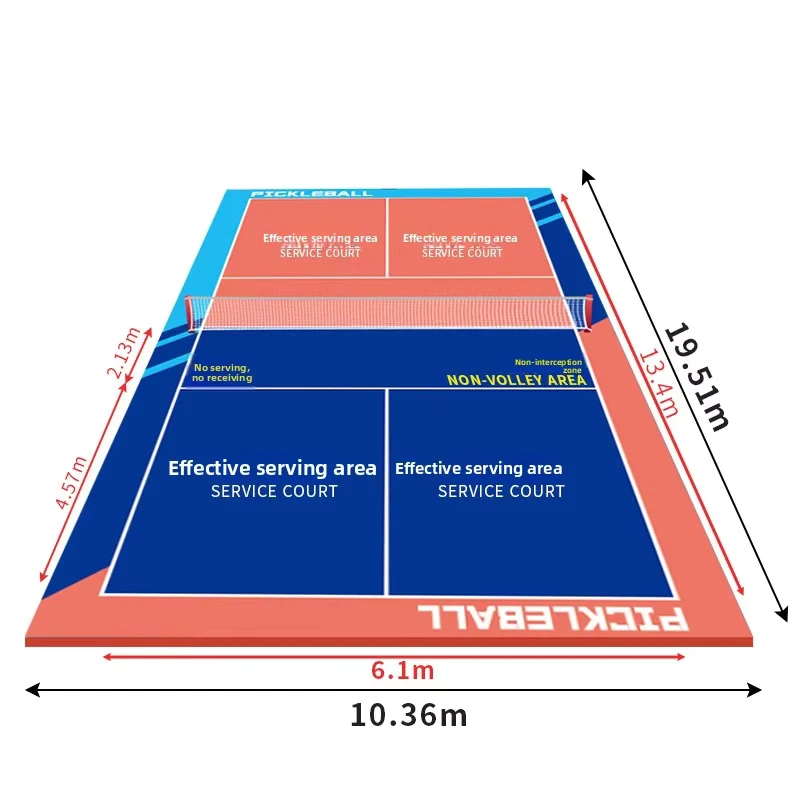 Pickleball Court Flooring Prefabricated Acrylic Outdoor Sports Floor 3mm Thick Fireproof Non Toxic