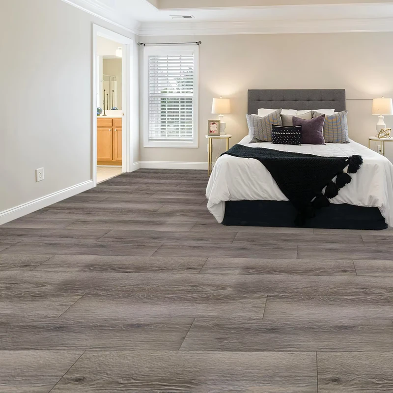 Pisos SPC Waterproof Flooring Reinforced Wear Layer High Traffic Office Retail Spaces