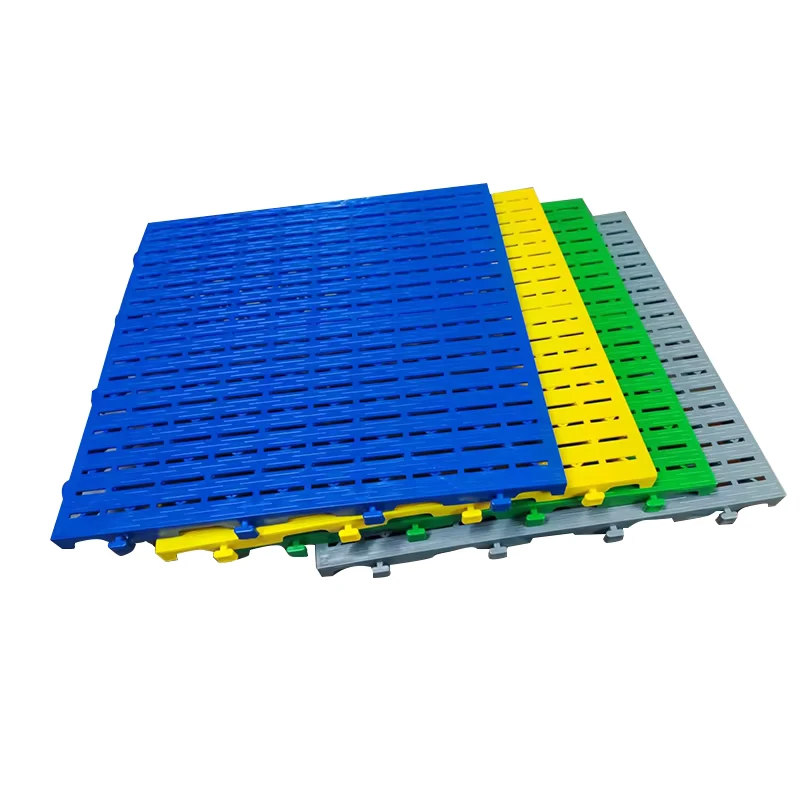 Plastic Flooring Anti Slip Interlocking Drainage Garage Floor Tiles Rubber Tile Indoor Plastic Flooring