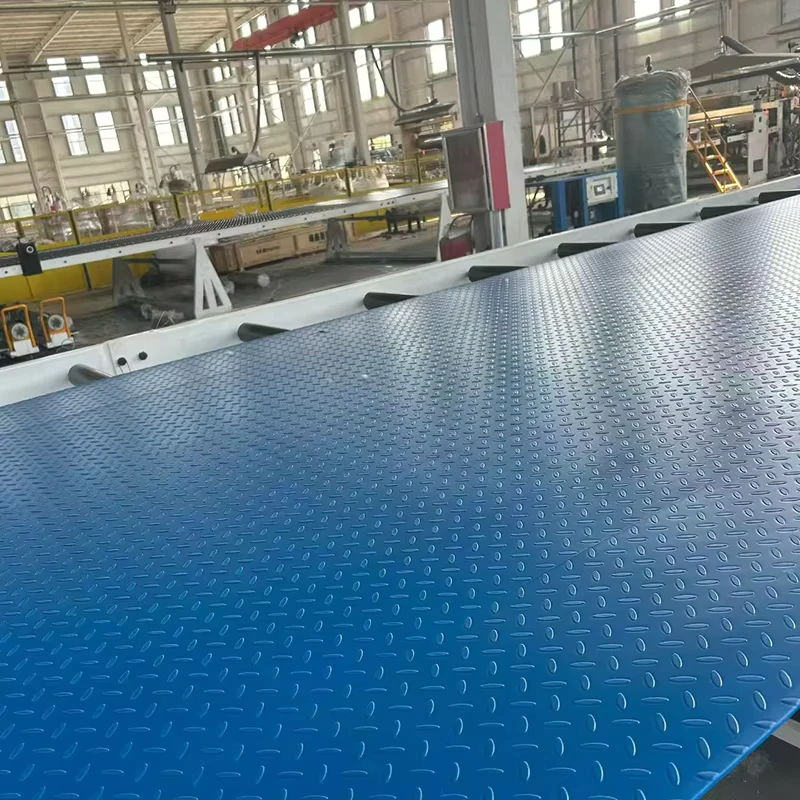 Plastic Flooring Eco friendly Diamond Pattern Light Duty Weatherproof Access Floor Protection Mat