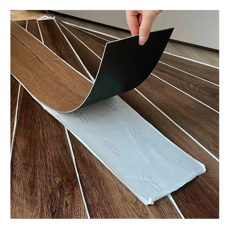 Plastic Flooring Waterproof Self Adhesive Luxury Vinyl Flooring Plank