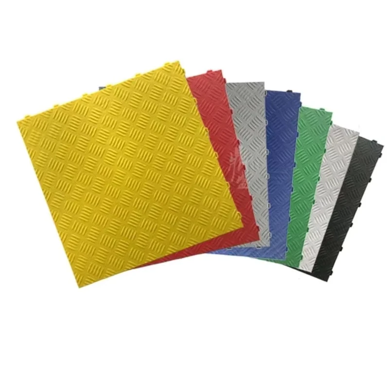 Plastic Solid Garage Floor Tiles Interlocking Plastic Floor Tiles