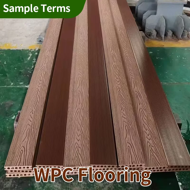 Plastic Wood Flooring Outdoor Wood plastic Floor Extended Version Durable and Anti corrosive Wood Floor