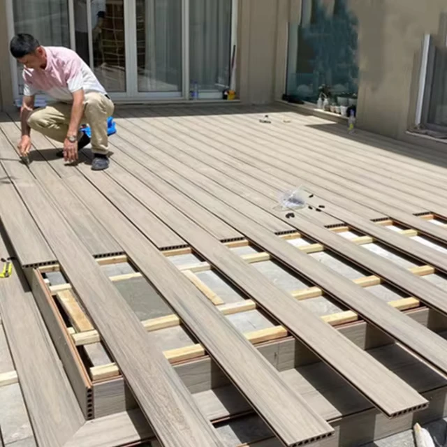 Plastic Wood Wpc Composite Decking Outdoor Flooring Board