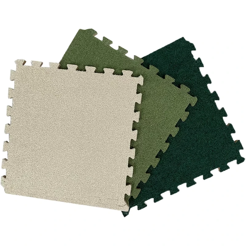 Plush Soft EVA Foam Mats Fluffy Area Rugs Protective Floor Tiles Exercise Play Mat for Children Room