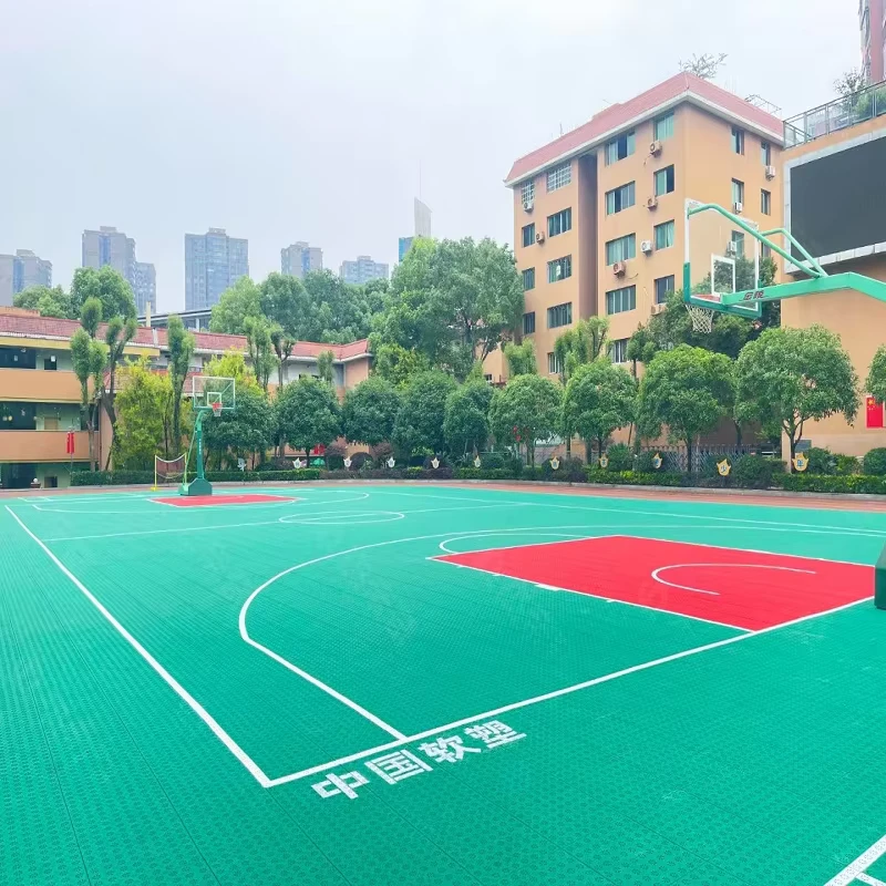 Portable Eco Friendly Anti Bacterial Indoor Outdoor Sports Flooring Equipment for Competitive Training Certified ITTF FIBA BWF