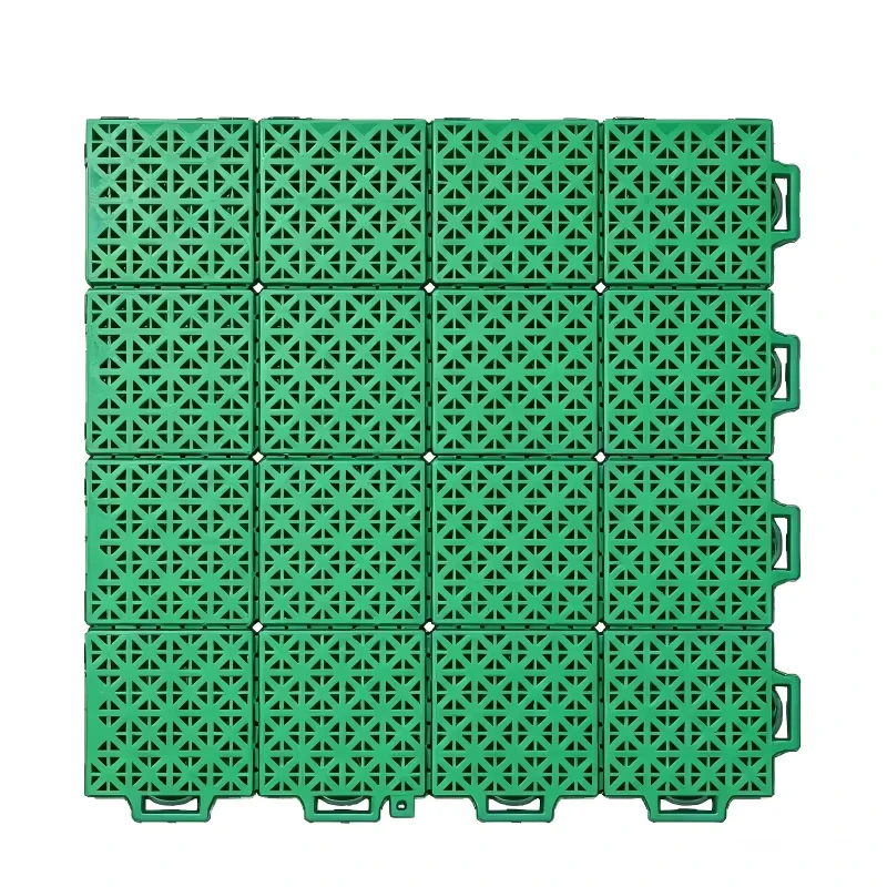 Portable Interlocking Plastic Sports Flooring Tiles for Basketball Football Courts Durable Eco Friendly High Density Artificial