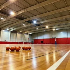Prefab Steel Sports Hall Indoor Stadium Prefabricated Basketball Court Gymnasium Steel Structure for Competitive Games