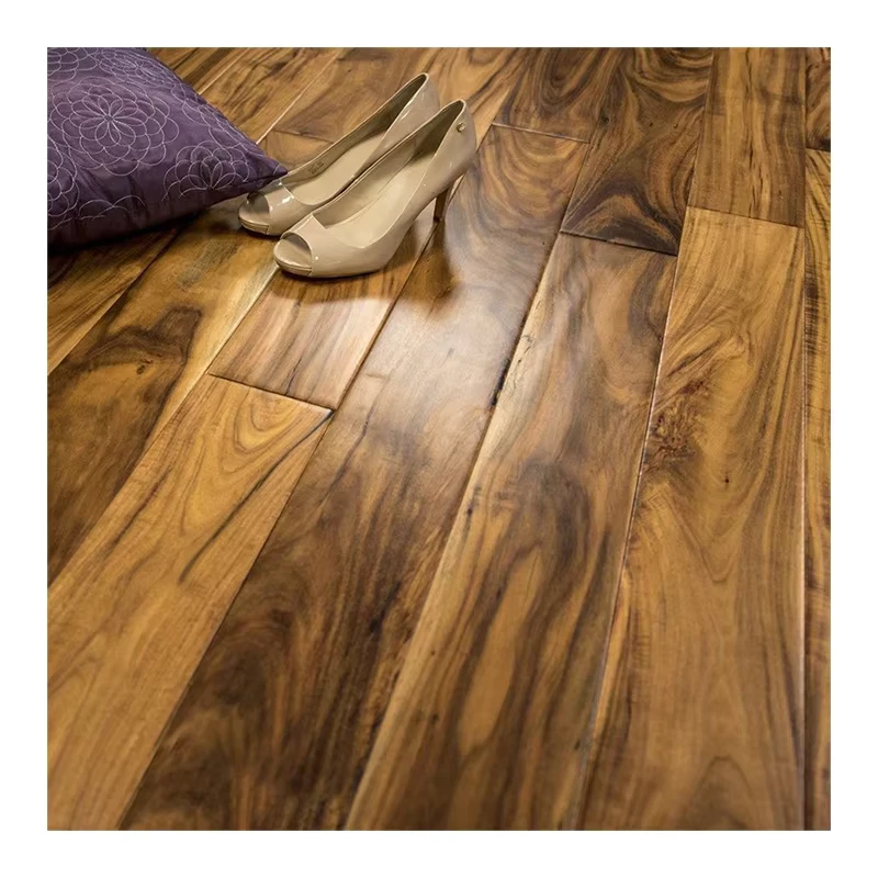 Premier Grade Acacia Golden Walnut Hardwood Flooring Luxury Wooden Floor