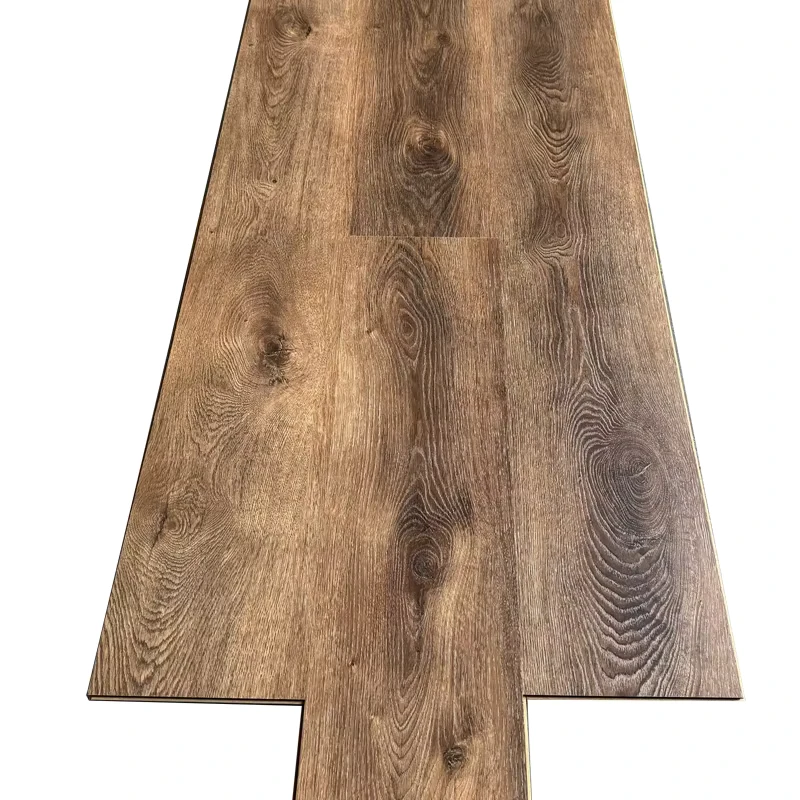 Premium High Gloss Modern 8mm Waxed Edges Painted Bevel Wood Floors Click System Laminate Hybrid Flooring HDF Core Click Lock