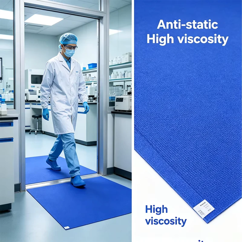 Premium Quality Multi Layer Anti Static Mat With High Tack for Semiconductor Production Line and Precision Equipment Assembly