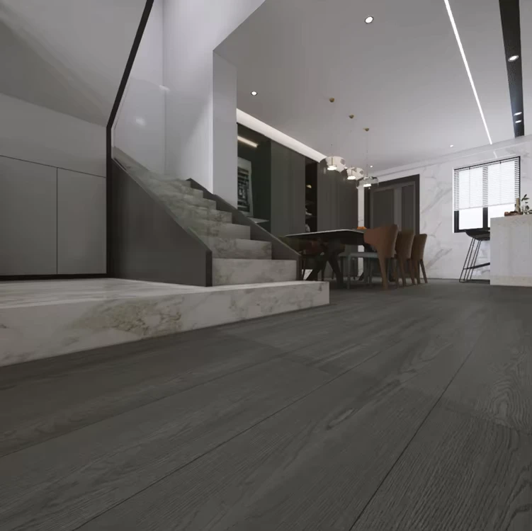 Price Grey 12mm AB Grade Waterproof Wood Grain Laminate Flooring for Sale