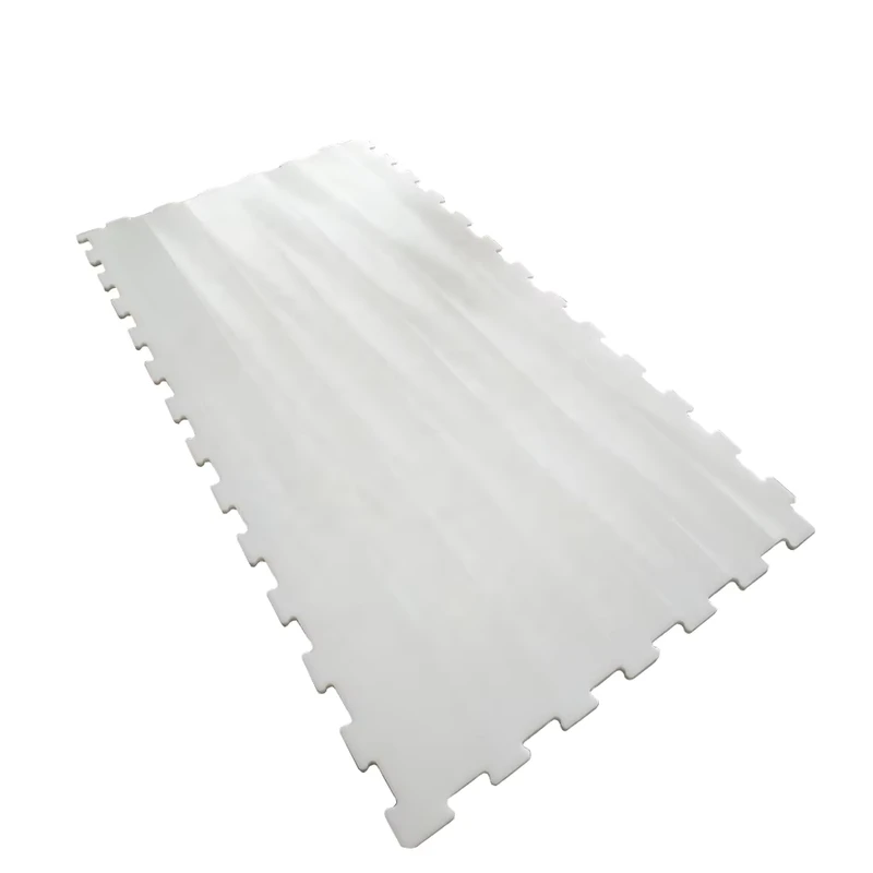 Pro Figure Skating Training Tiles HDPE UHMWPE 20mm Self Lubricating Wear Resistant White Ice Rink Panels Sports Flooring