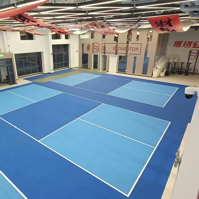 Professional All Weather Sports Flooring Tiles Non Slip Shock Absorption for Quick Installation for Pickleball Courts