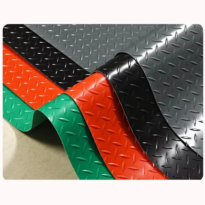 Protect Your Garage Floor Anti-slip Wear Resistant PVC Mat Carpet Rolls Designed for Longevity Safety Warehouse Use Eco-Friendly