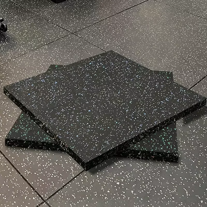 Protective Flooring Soundproof Shock Absorbing Rubber Tiles Gym Floor Anti Bump Anti Pressure Rubber Mat