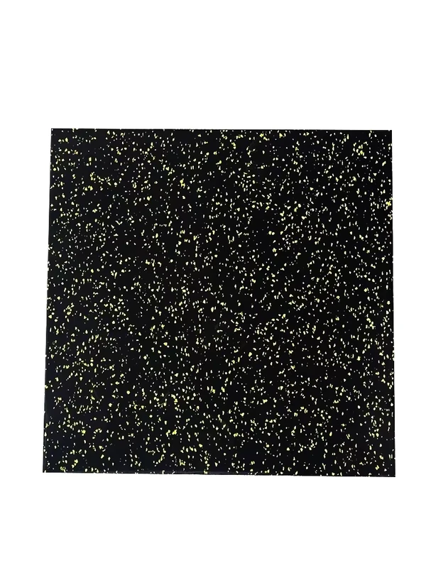 Qizhi Gym EPDM SBR Rubber Floor Mat 30mm Thick 1m Shock Absorption Soundproof Anti Skid Lines for Home Fitness Exercise