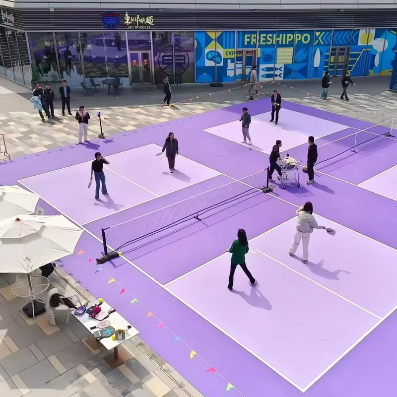Quick Installation Anti-Aging Acrylic Sports Flooring Tiles Shock Absorbing Pickleball Court Tiles for Age-Defying Courts