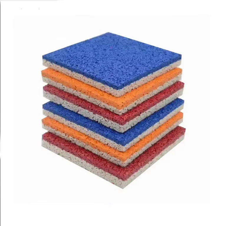 RUBBER SURFACING FOR POOLS EPDM PU BINDER PLAYGROUND FLOORING DURABLE SPORT RUBBER FLOORING RUBBER RUNNING TRACK MATERIALS