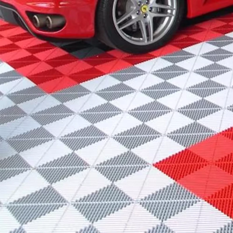 Readygo Rib Self Draining Warehouse Plastic Flooring Pvc Garage Floor Tiles Interlocking Plastic Grid Floor