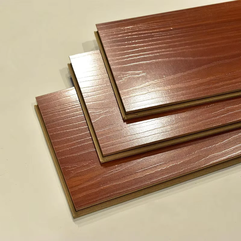 Real Wood Oak Color Laminate Flooring Wide Plank 8mm 12mm High Density Click Lock Easy Clean
