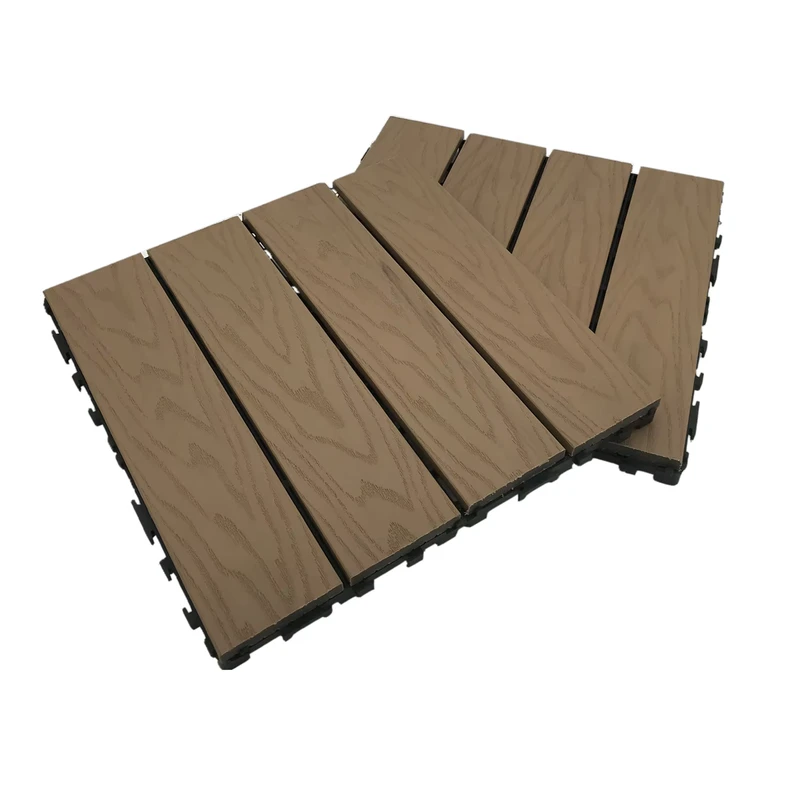 Recyclable Material Hollow Floor Wood Plastic Composite Flooring Wpc for Sale