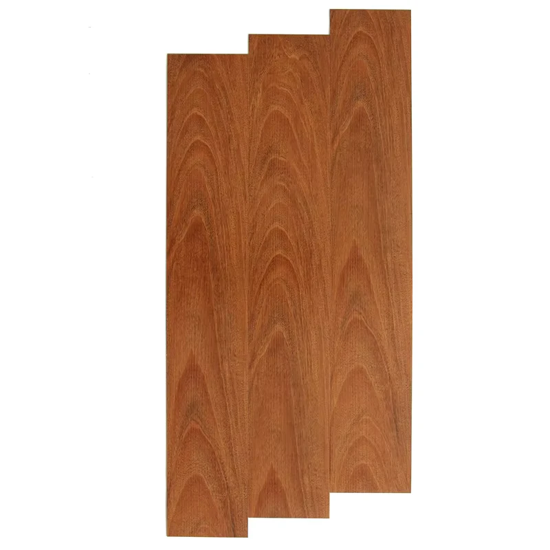 Red Wooden Grain Pattern PVC Glue Down Luxury Vinyl Flooring Plank Cork Flooring LVP 20 Mil