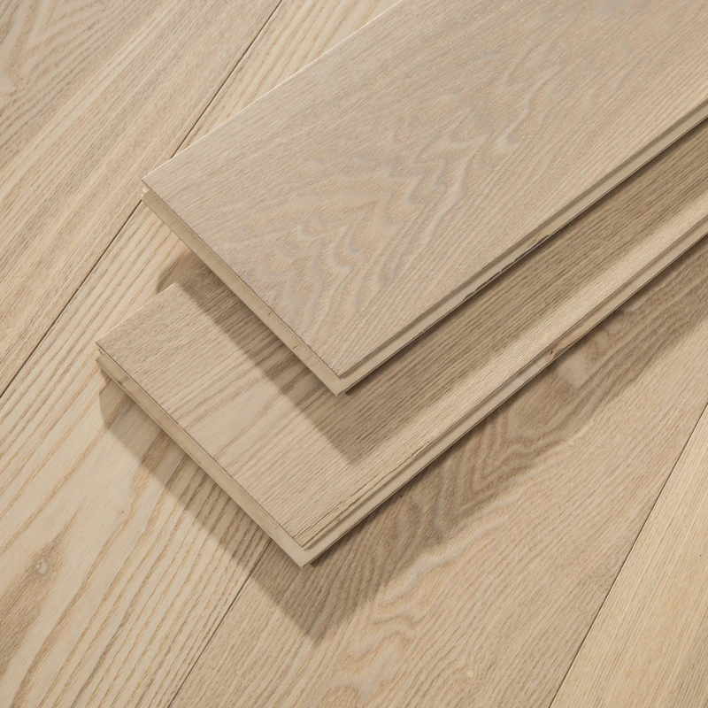 Redefine Urban Spaces Multilayer Engineered Ash Hardwood Flooring 190mm Width Plank for Sleek Modern Indoor Basement Living Room