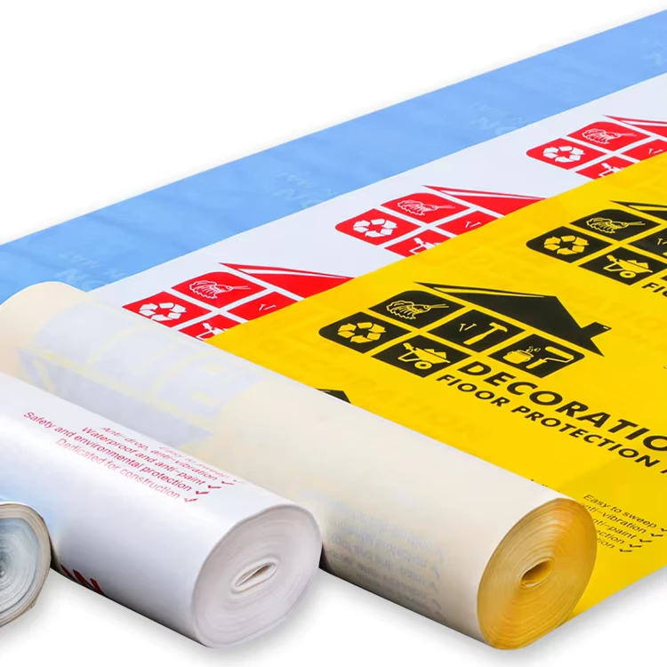 Renovation Ground Protective Film Home Improvement Room With Tiled Disposable Ground Film Floor Thick Protective Floor
