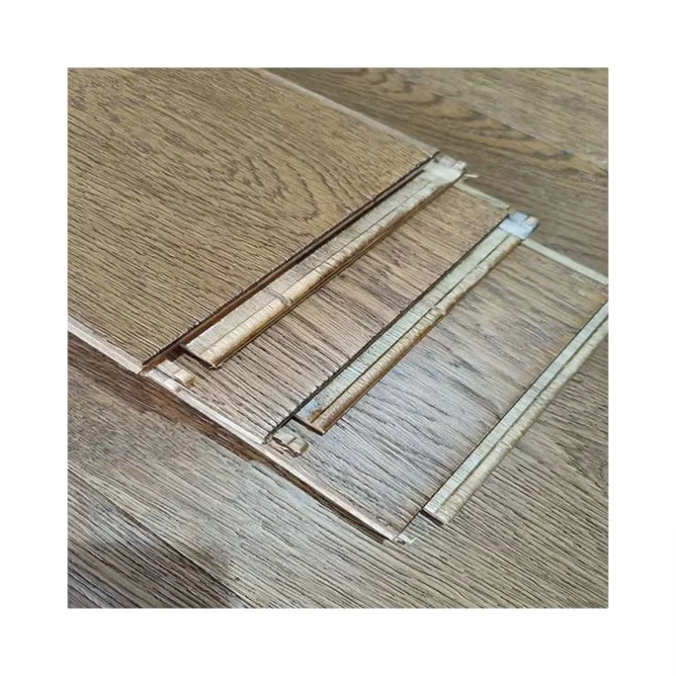 Residential Brushed Natural 12mm Laminate Flooring Engineered Oak Flooring Locking Anti-scratch Water Resistant Wood Flooring