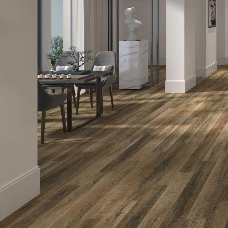 Residential Commercial Hybrid SPC Flooring Tiles Modern Design Anti-Slip Wear Resistant for Mall & Gym Use
