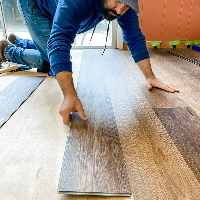 Residential LVP Flooring Vinyl Plank Waterproof Click Floating Wood Laminated PVC Rigid Core SPC Flooring