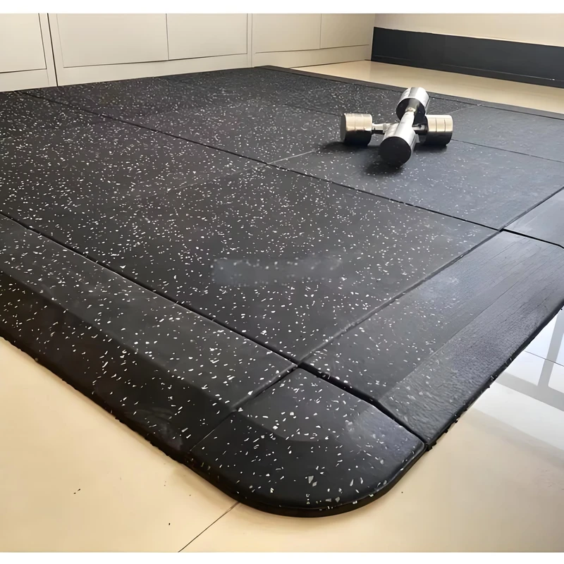 Rubber Composite Floor Mat Edge Strip with Shock Absorption and Waterproof Features for Indoor Sports Venues