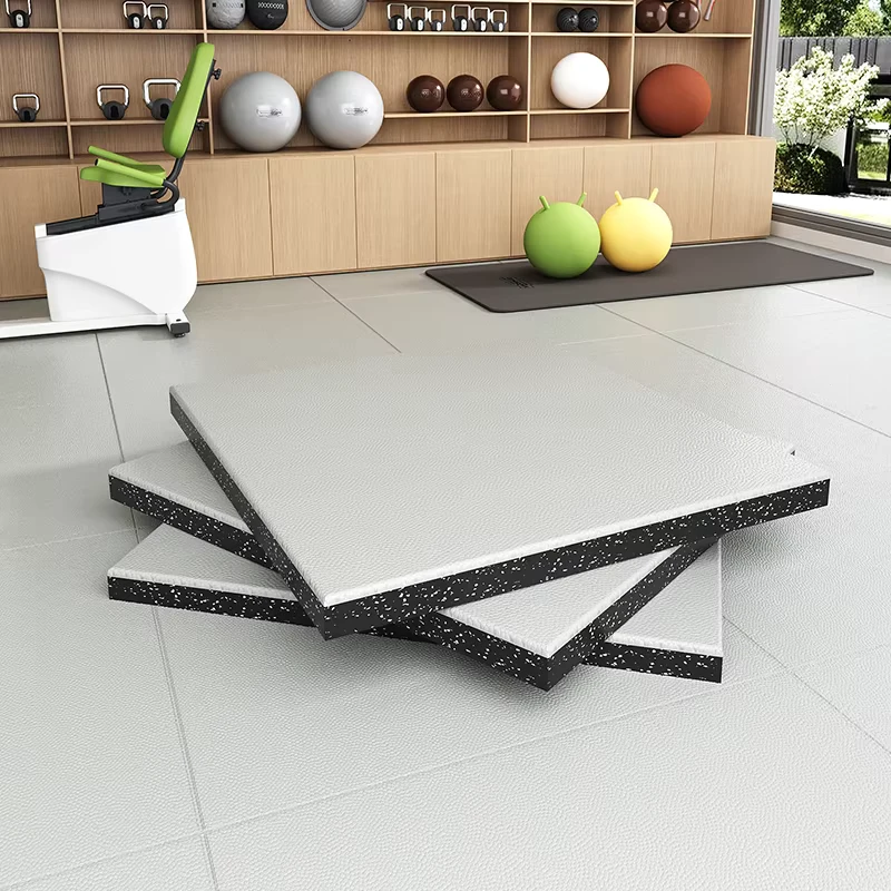 Rubber Flooring Gym Rubber Mats Customizable Anti Skid Gym Flooring Mat Sport Functional Shockproof Protective Indoor
