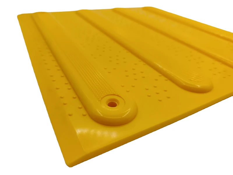 Rubber Tactile Flooring Tile for Blind Pathway Rubber Tile Mats in Garden Sidewalk Blind Tactile Rubber Indicator