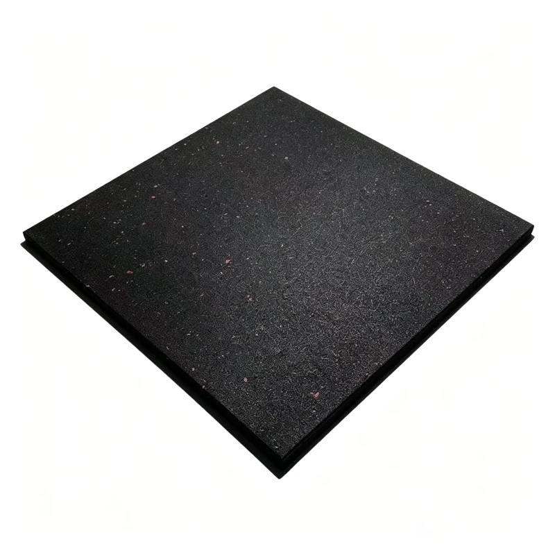 Rubber Tiles Flooring with Shock Absorption Rubber Floor Tile for Indoor Private Fitness Studio Renovation Works