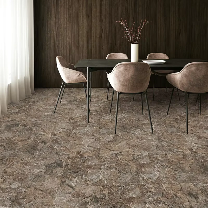 SPC Click Lock Flooring Impact Resistant Core Modern Wood Look Apartment