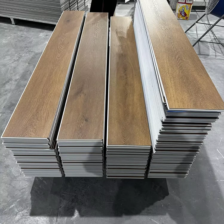 SPC Flooring 4~7mm Wear Layer 1mm Padding Waterproof Soundproof Anti slip LVP Laminate Hybrid Oak Style LVP WPC