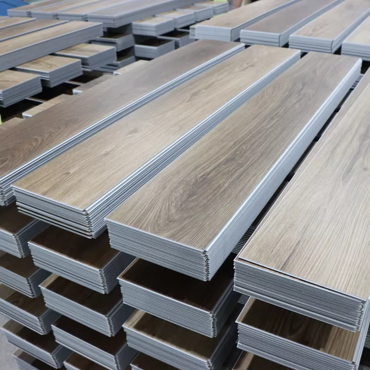 SPC Vinyl Flooring Tiles Waterproof Laminate Floor Wood Grain Rigid Core Indoor Plastic Click Tiles