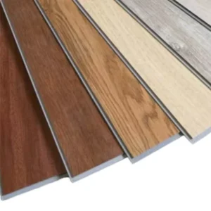 SPC Wood Plank Flooring Anti Slip Easy Lock System Click Vinyl Floor Waterproof Vinyl Flooring Floor Baseboard Plastic