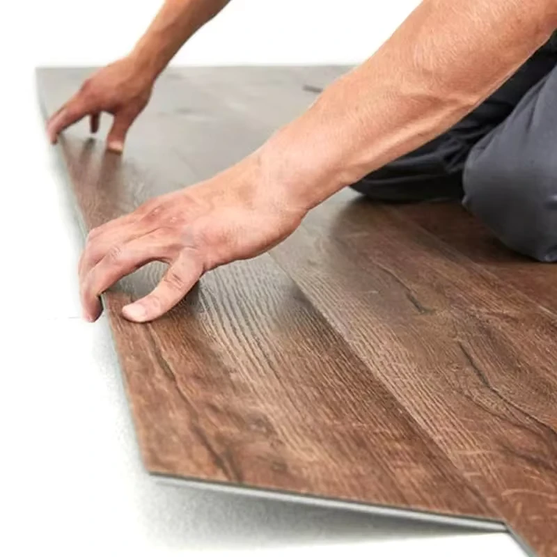 SPC Wooden Grain Plastic Wood Modern Floating Rigid Vinyl Waterproof SPC Flooring for Office