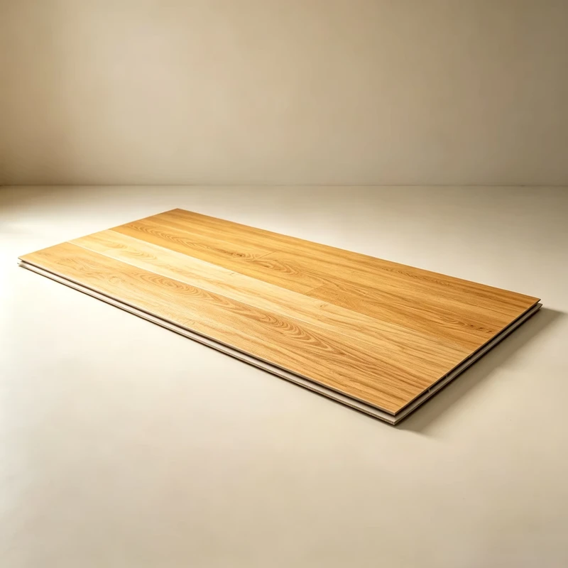 Seamless Installation Wood Veneer SPC Floor Click Lock Real Oak Veneer Surface Rigid Core Floor