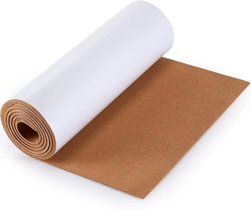 Self Adhesive Cork Rolls 1mm 12mm Thickness Board Flooring Trims Use Corkboards