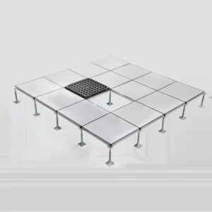 Server Room 600×600 Anti Static OA Network Aluminum Steel Raised Access Floor Tiles Without Edge