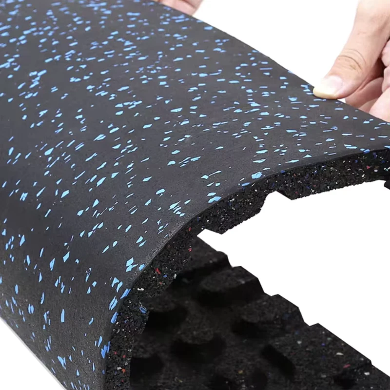 Shock Absorbing Waterproof Rubber Gym Flooring Anti Slip Noise Reduction for Home Fitness Rooms Garden Hall