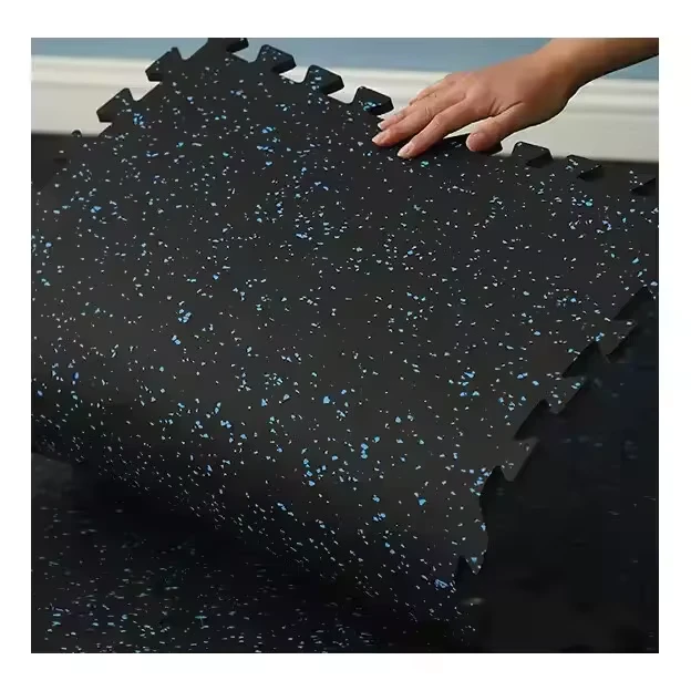 Shock Absorption Gym Mat Non Toxic Sports Flooring Roll Tiles Gym Rubber Flooring by Rubber Floor