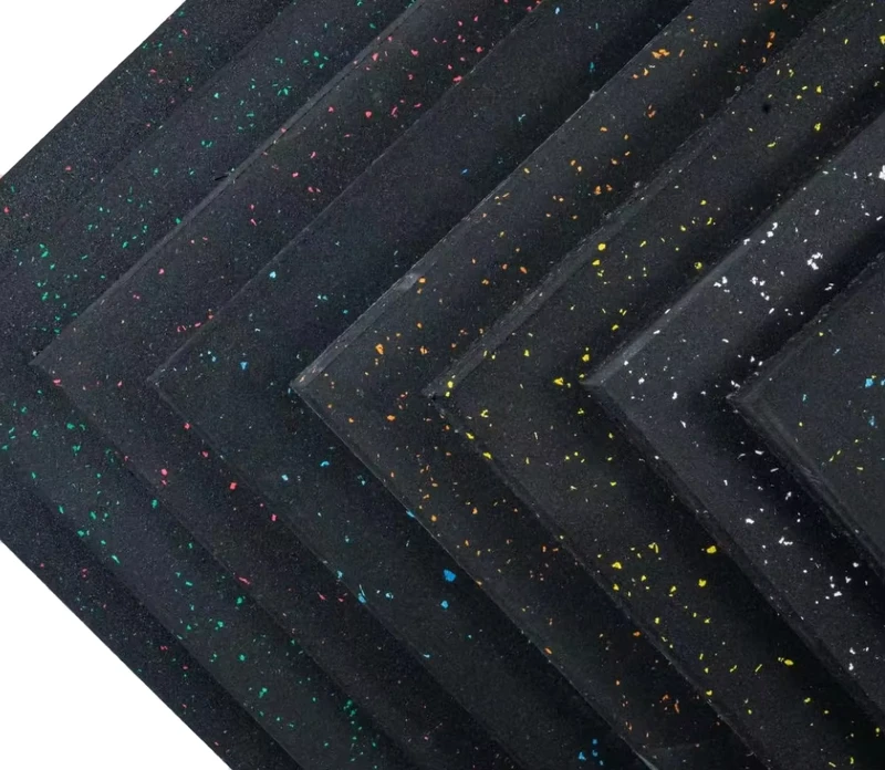Silent Composite Rubber Floor Mat Thick and Durable Gym Flooring for Basketball Hall