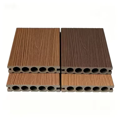 Single faced Co extruded WPC Decking Natural Wood Texture Villa Backyard Decking